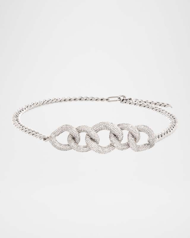 Curb Chain-Link Crystal Belt